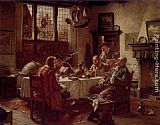 Famous Gathering Paintings - A Literary Gathering